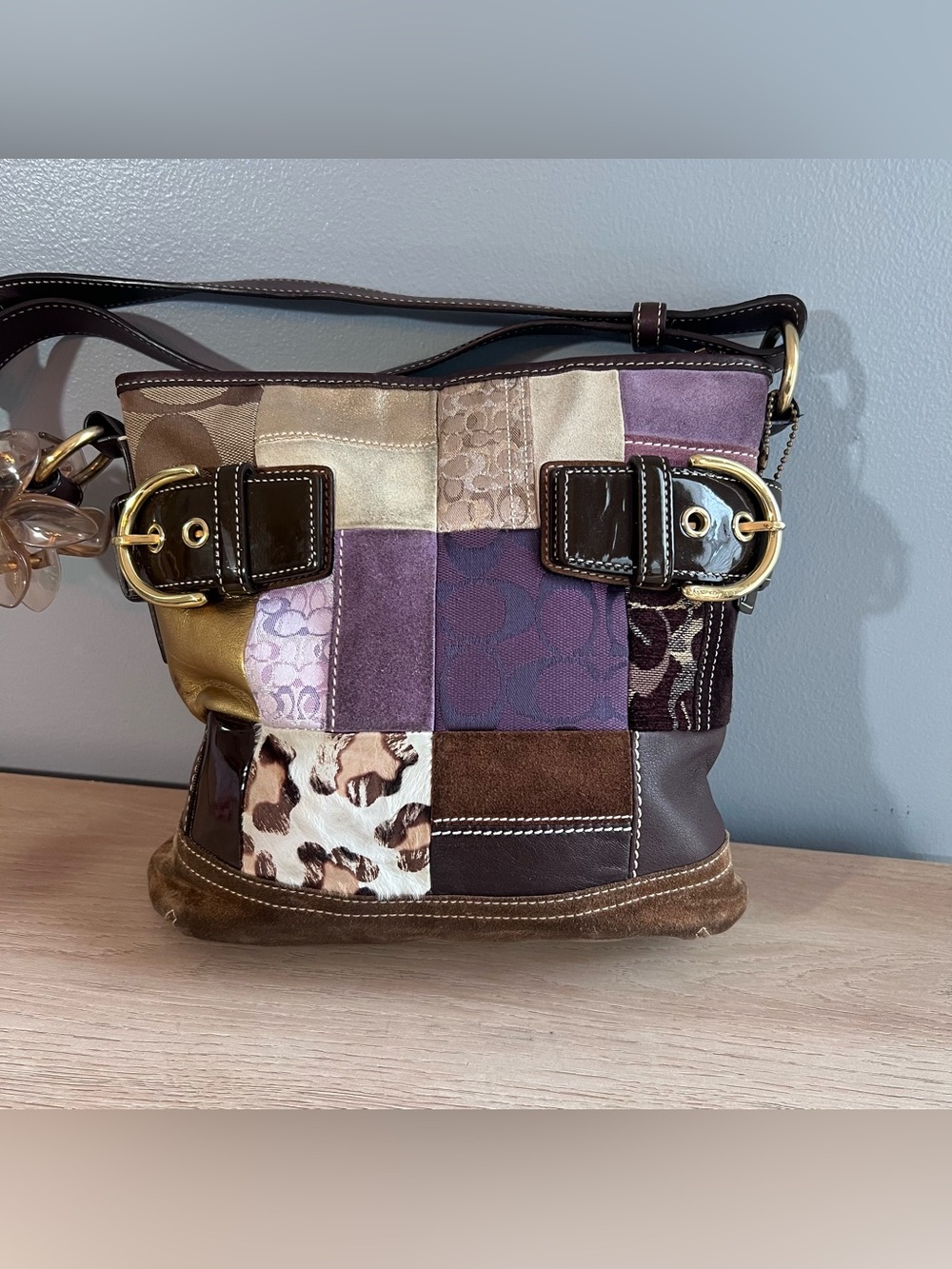 Coach Limited Edition Patchwork Shoulder Bag